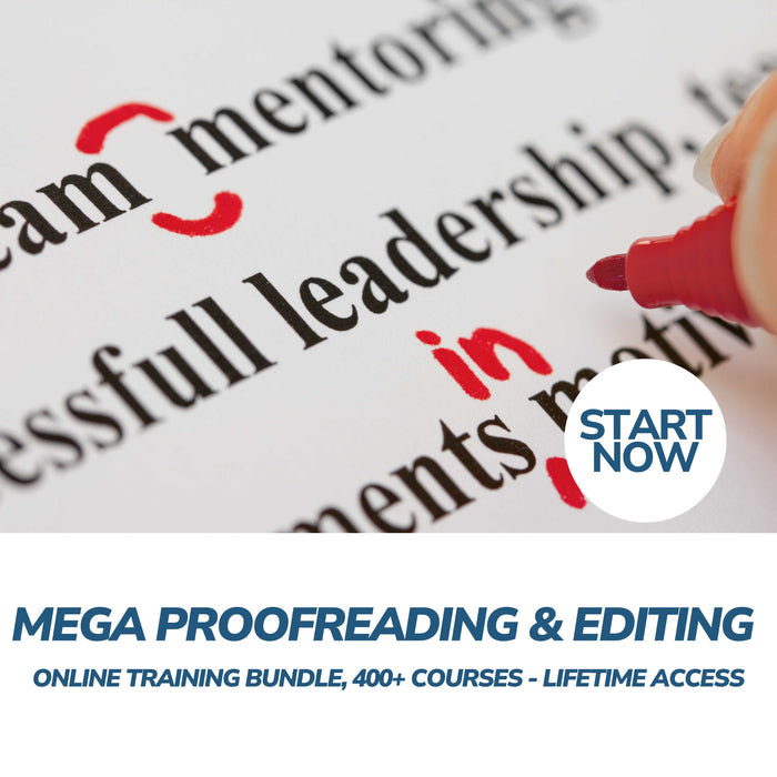 Mega Proofreading & Editing Online Training Bundle, 400+ Courses - Lifetime Access